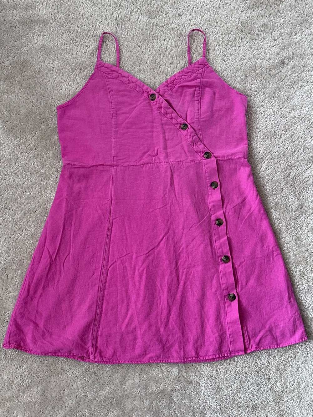 American Eagle - Button-Trim Dress